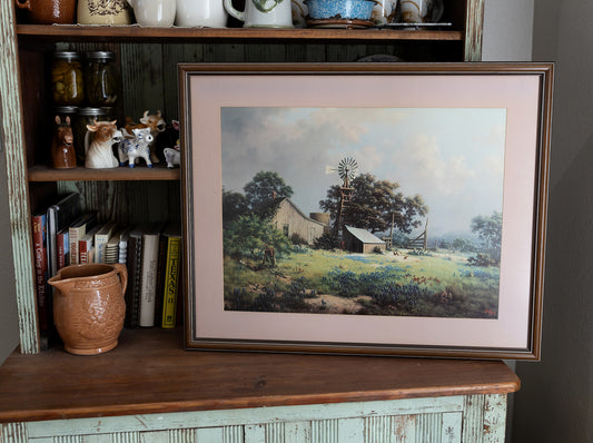 1970s Windberg Framed Print - Pick Up Only