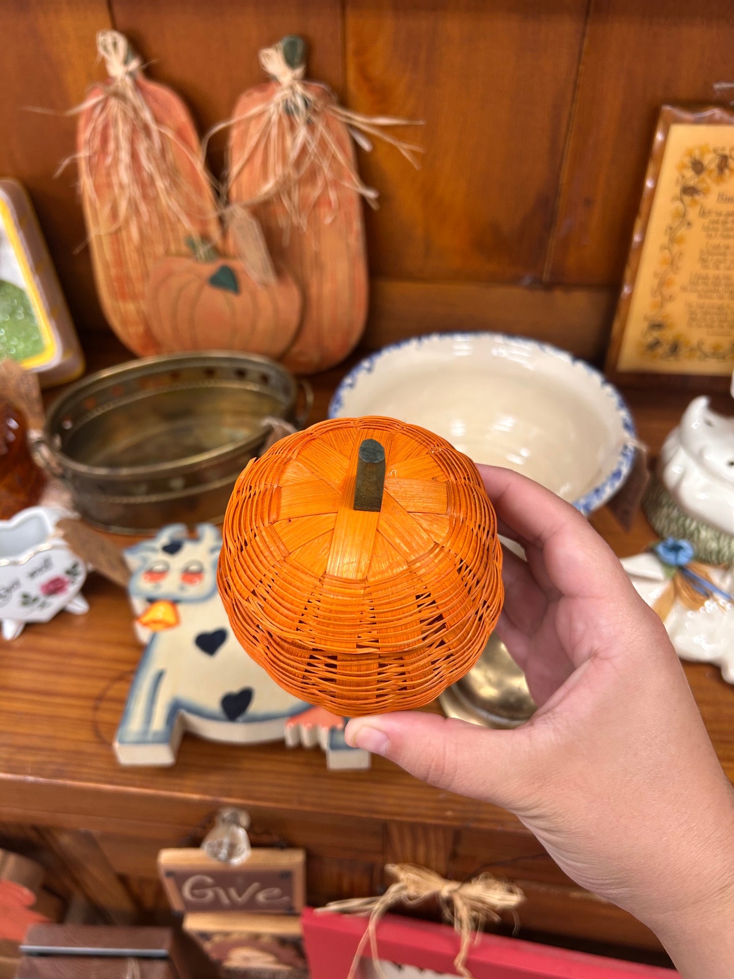 Wicker Pumpkin
