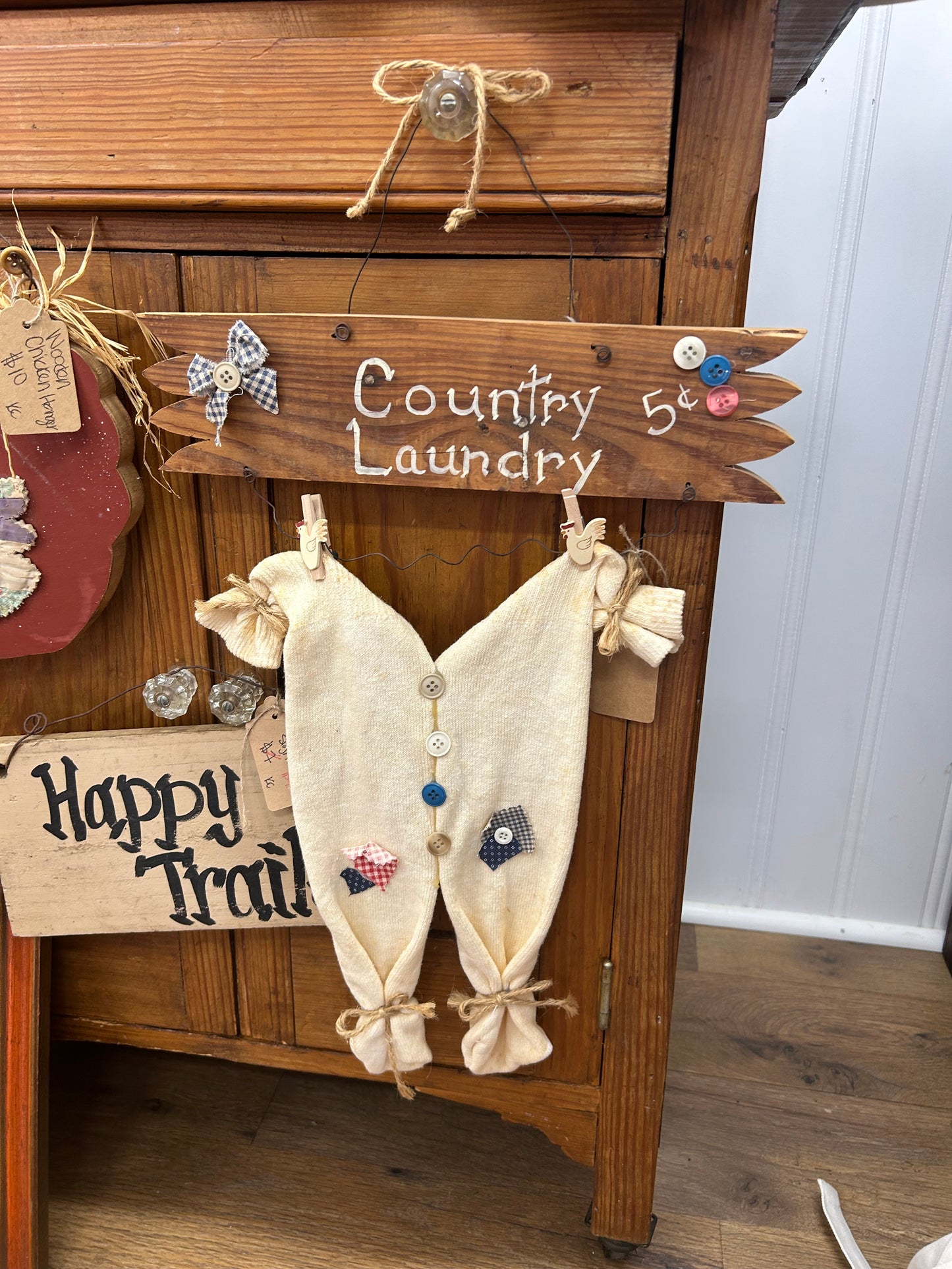 Country Laundry Sign - As Is