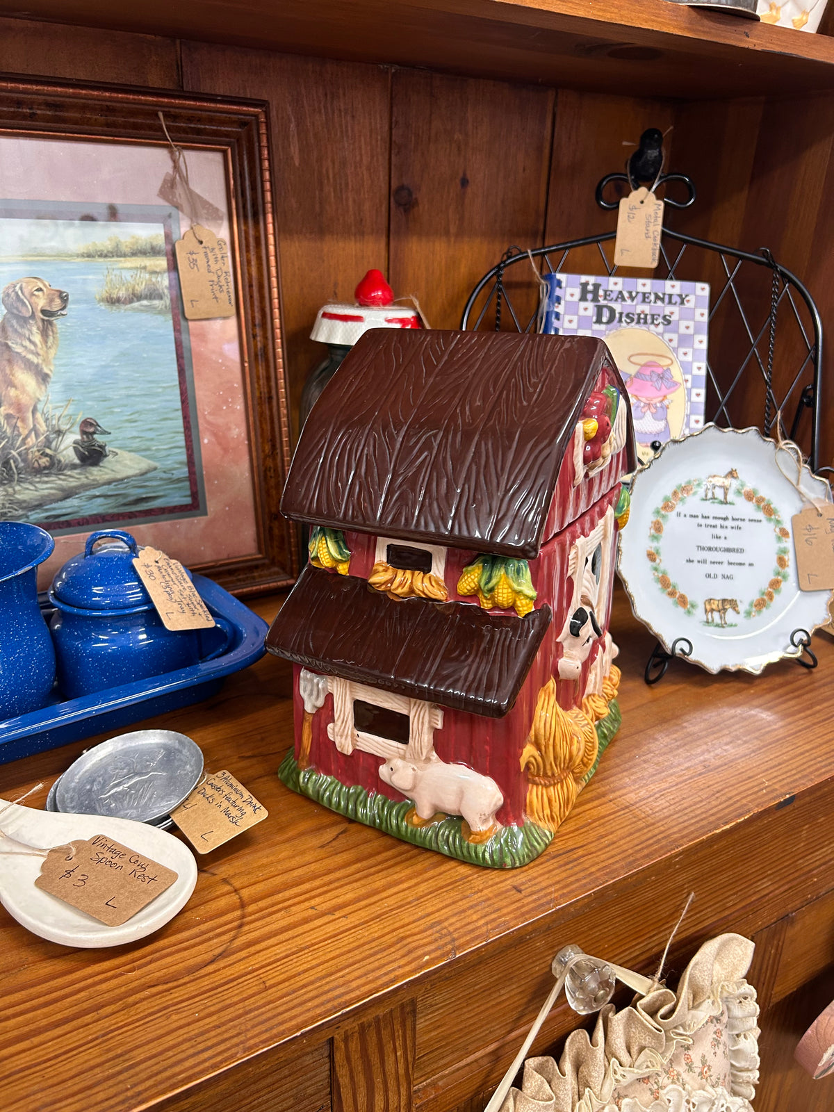 Vintage Barn Cookie Jar
