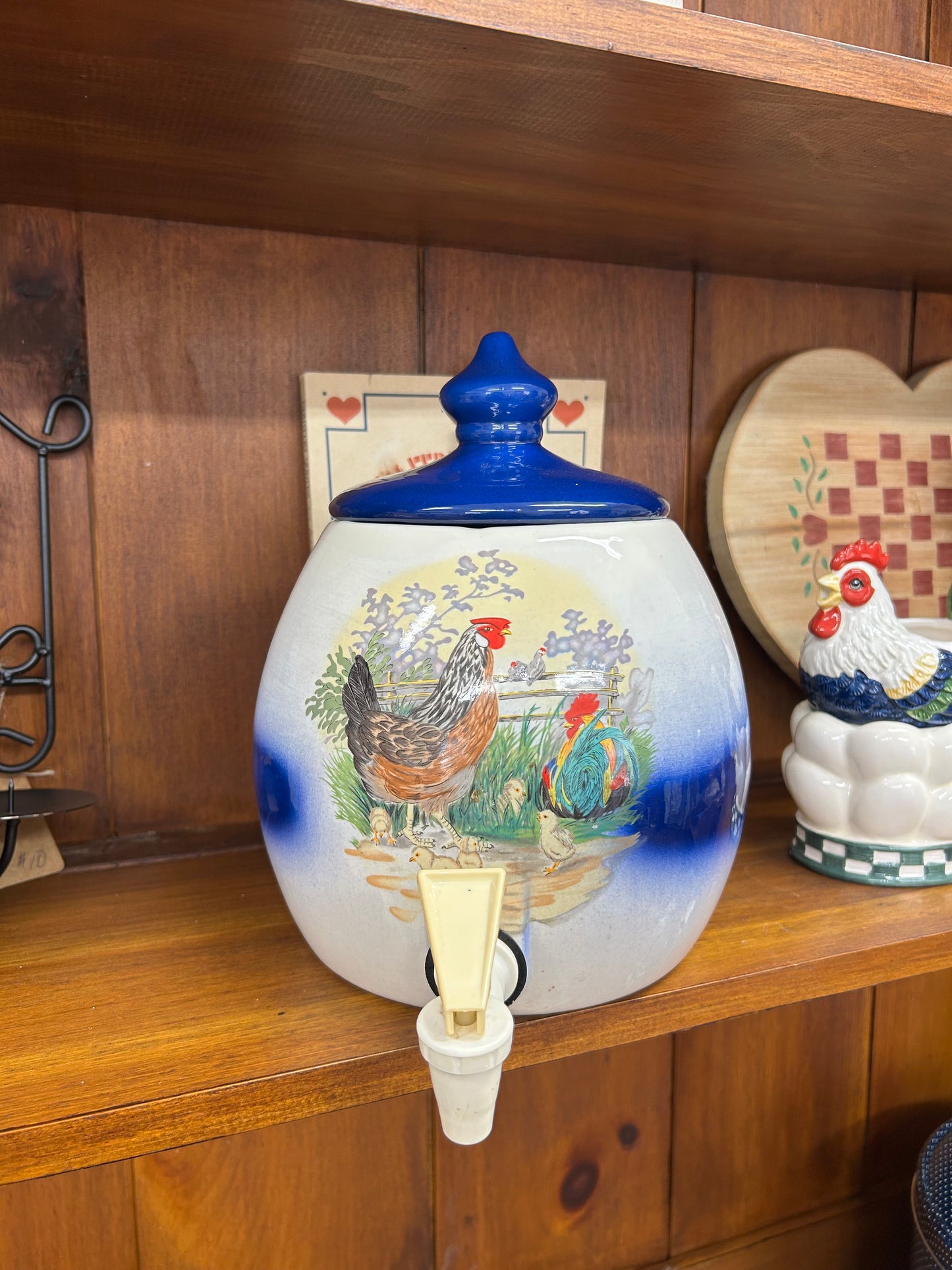 Vintage Rooster Drink Dispenser