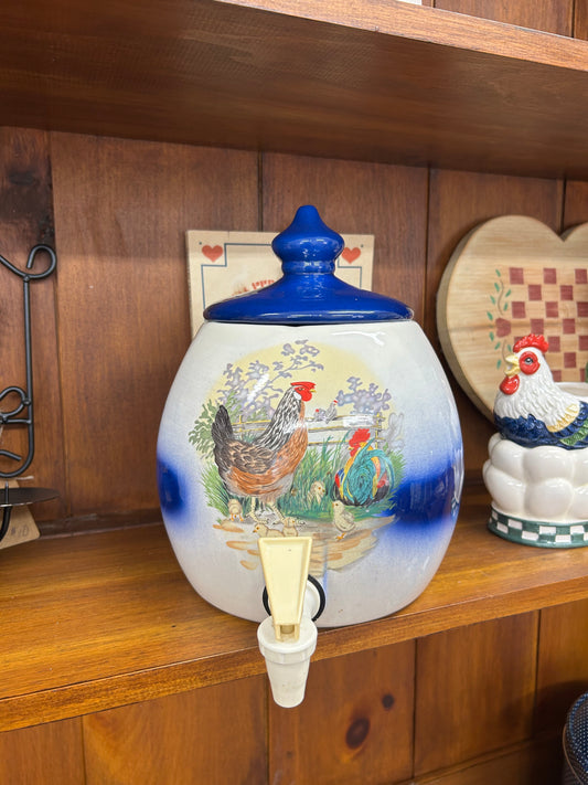 Vintage Rooster Drink Dispenser
