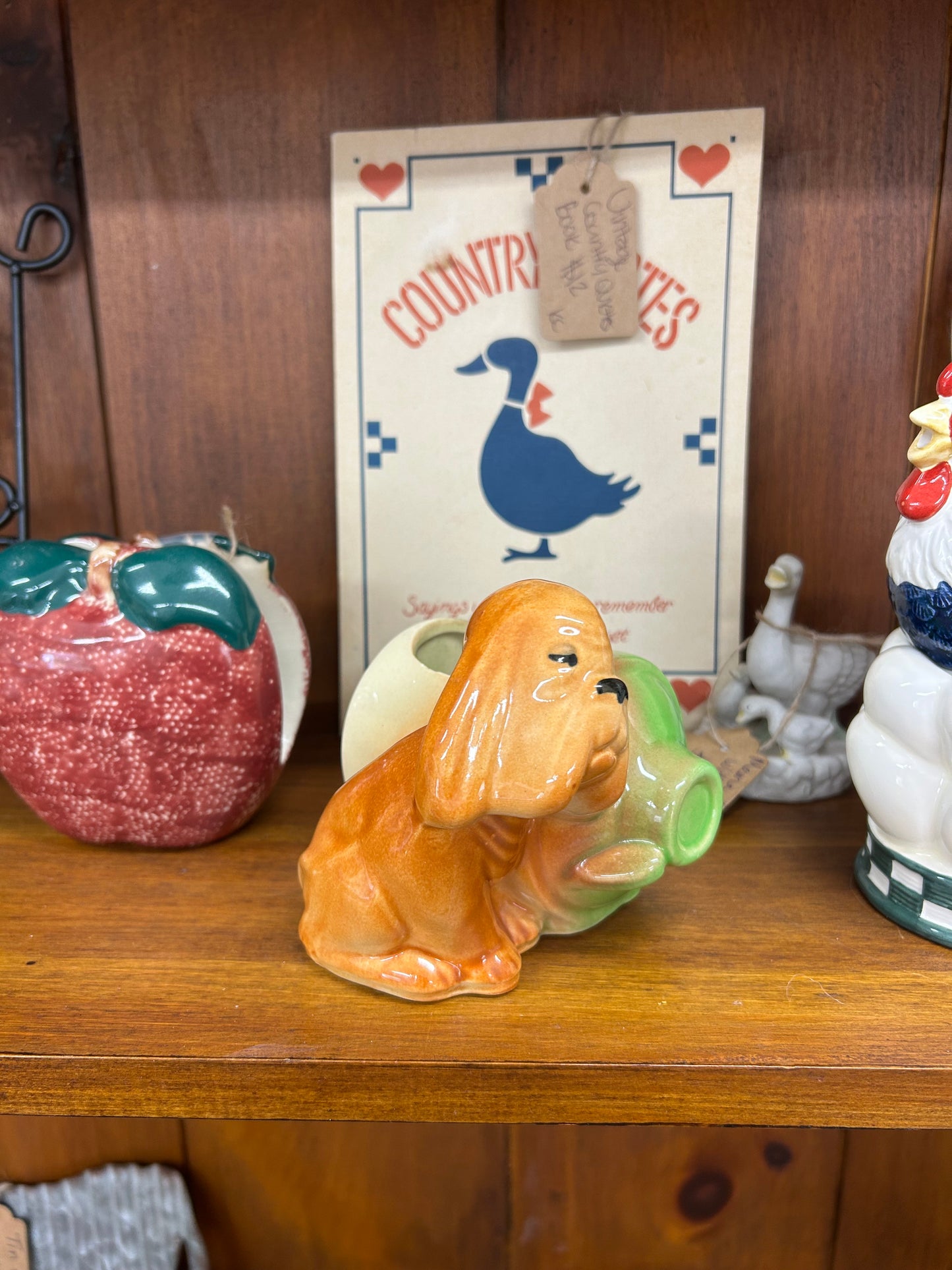 Vintage Shawnee Pottery Basset Hound Planter