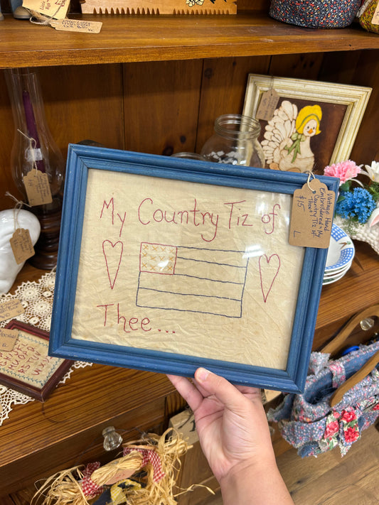 Vintage My Country Tiz Of Thee