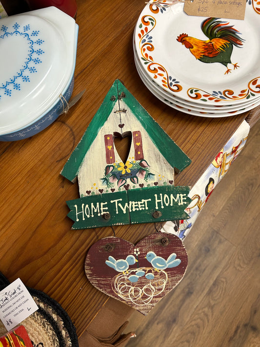 Wooden Home Tweet Home Hanger