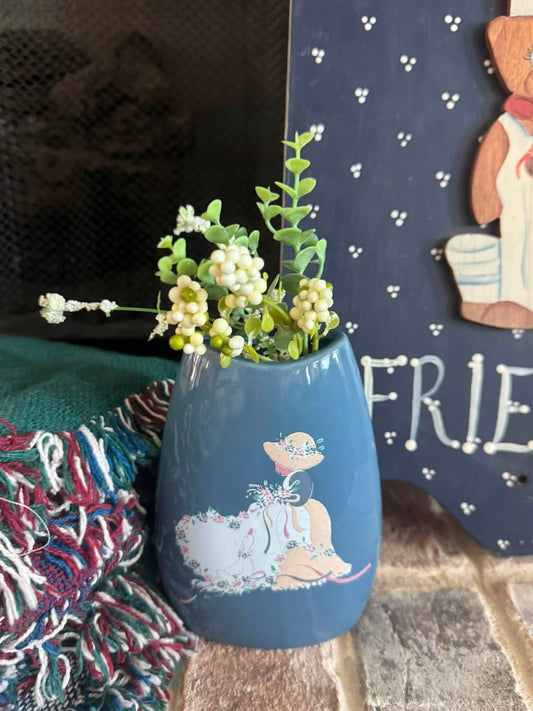 Vintage Goose Planter With Florals