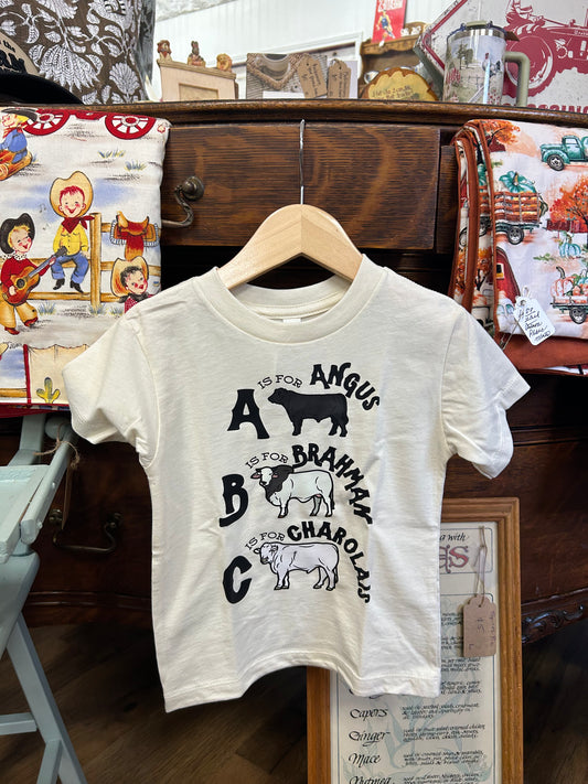 ABC Cow Breeds Tee