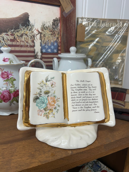 The Lord’s Prayer Vase/Planter - Vintage