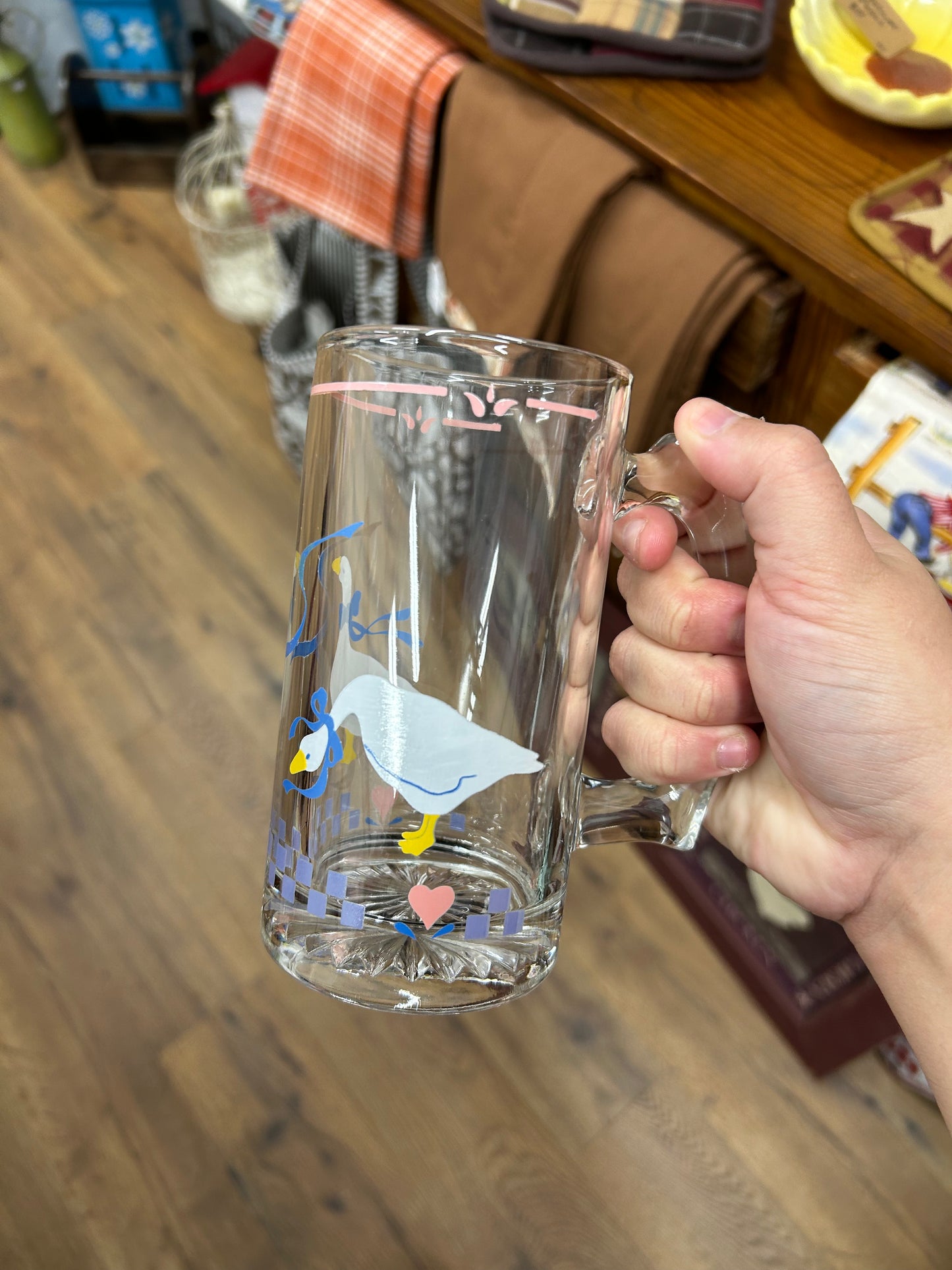 Vintage Libby Country Goose Stein Mug - Set Of 4