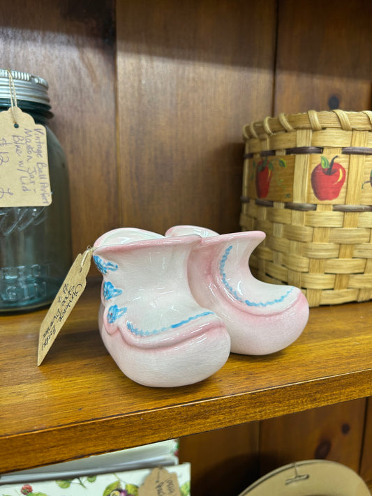 Vintage Baby Shoe Planter