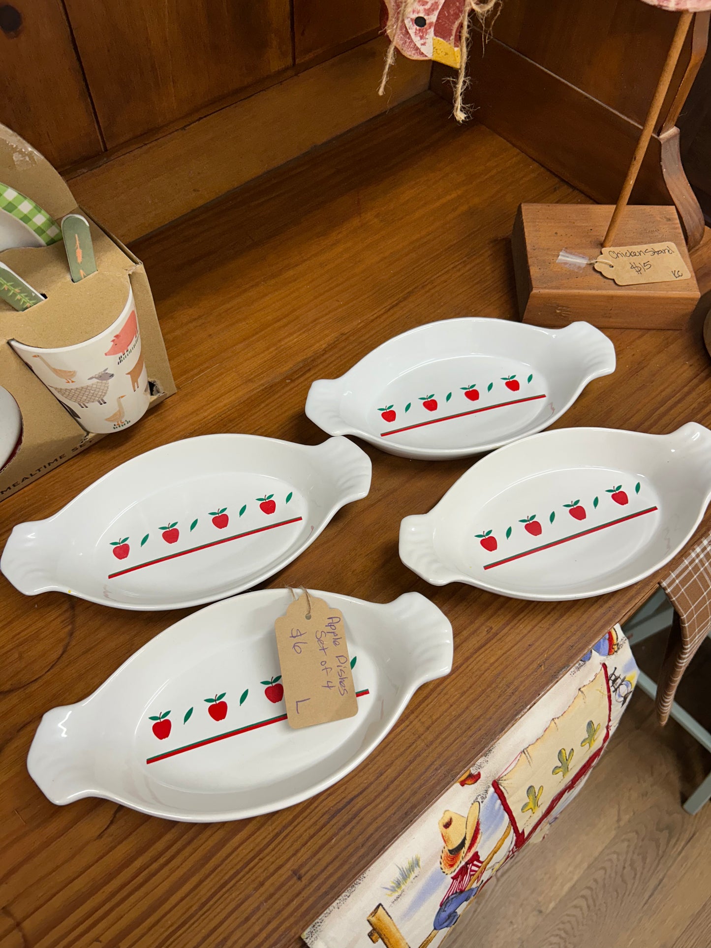 Apple Dishes - Set Of 4