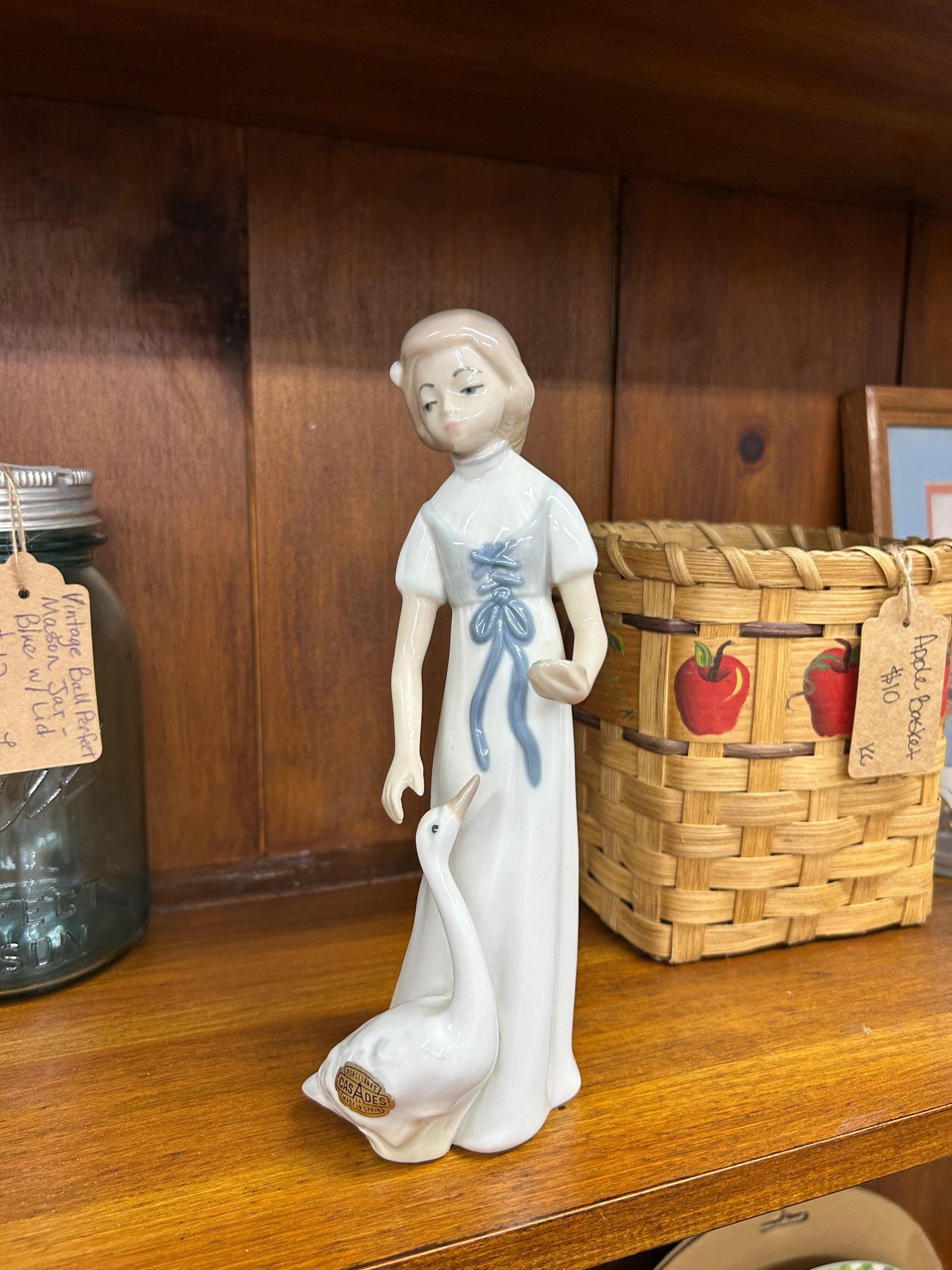 Casades Porcelain “Girl With Goose”