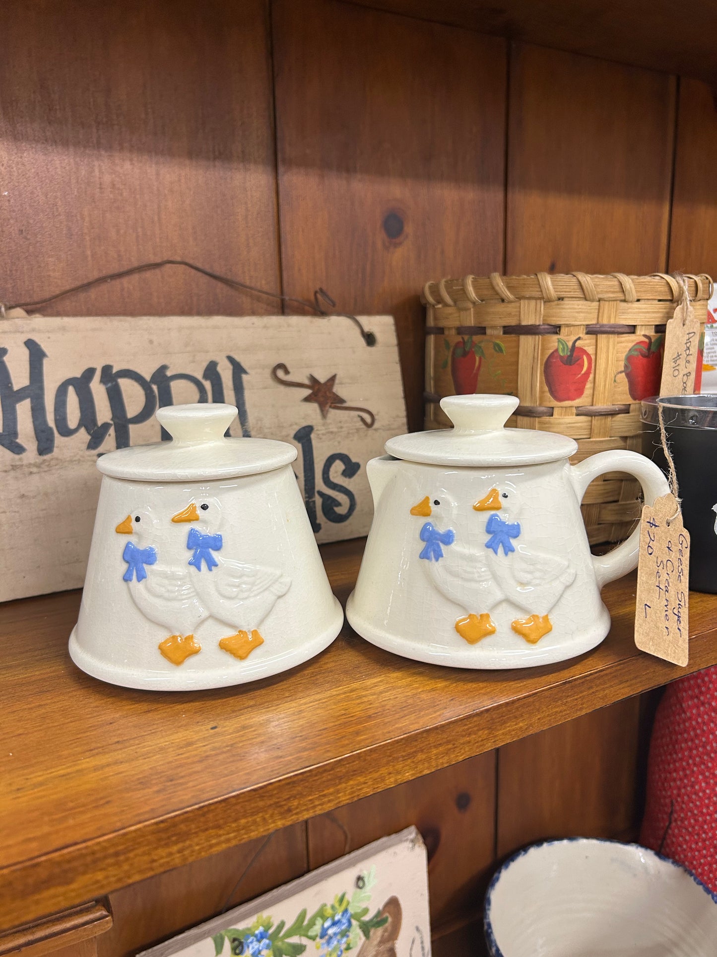 Geese Sugar & Creamer Set