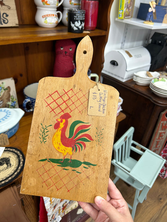 Vintage Chicken Cutting Board