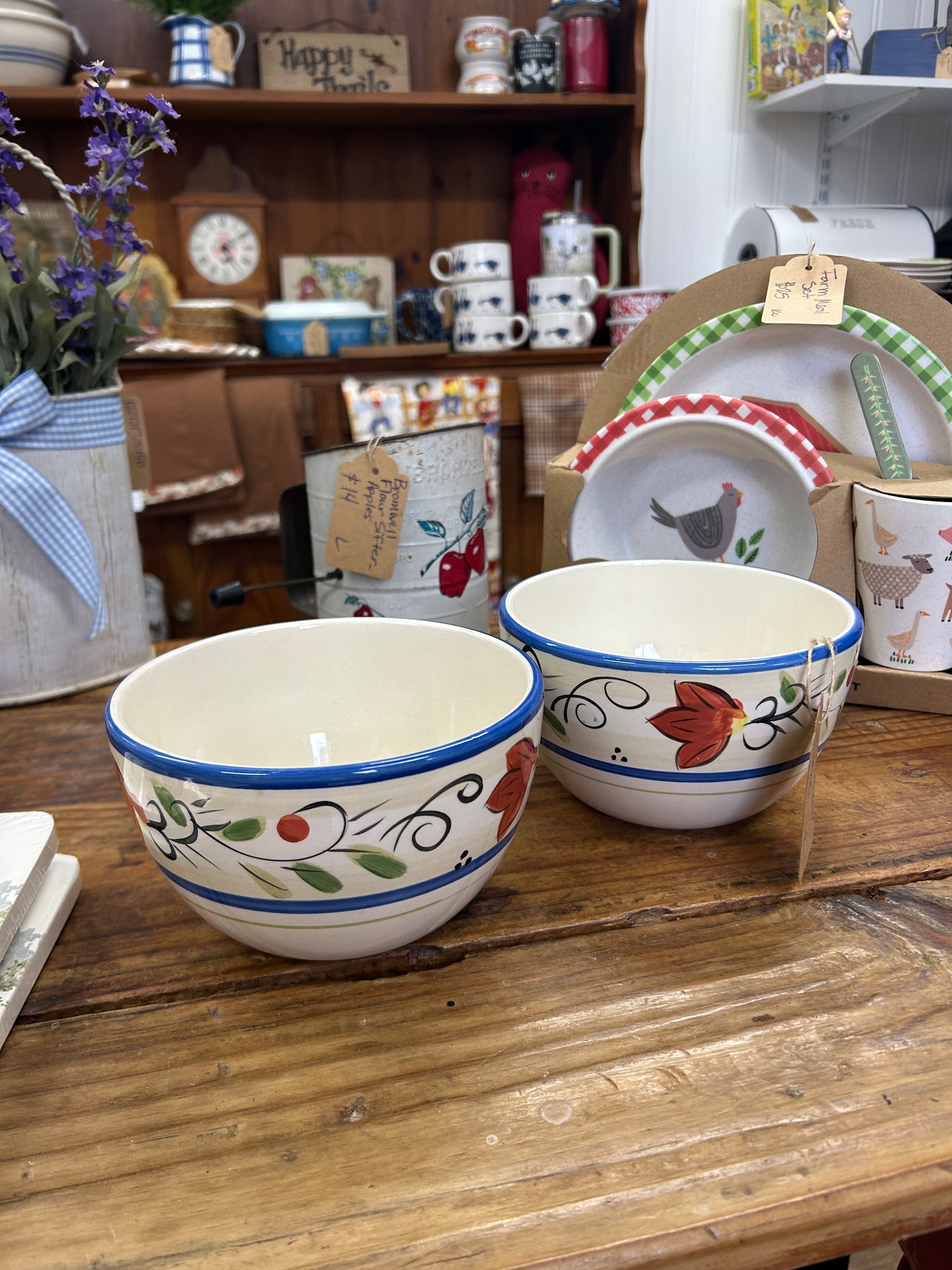 Chicken Bowls - Set Of 2