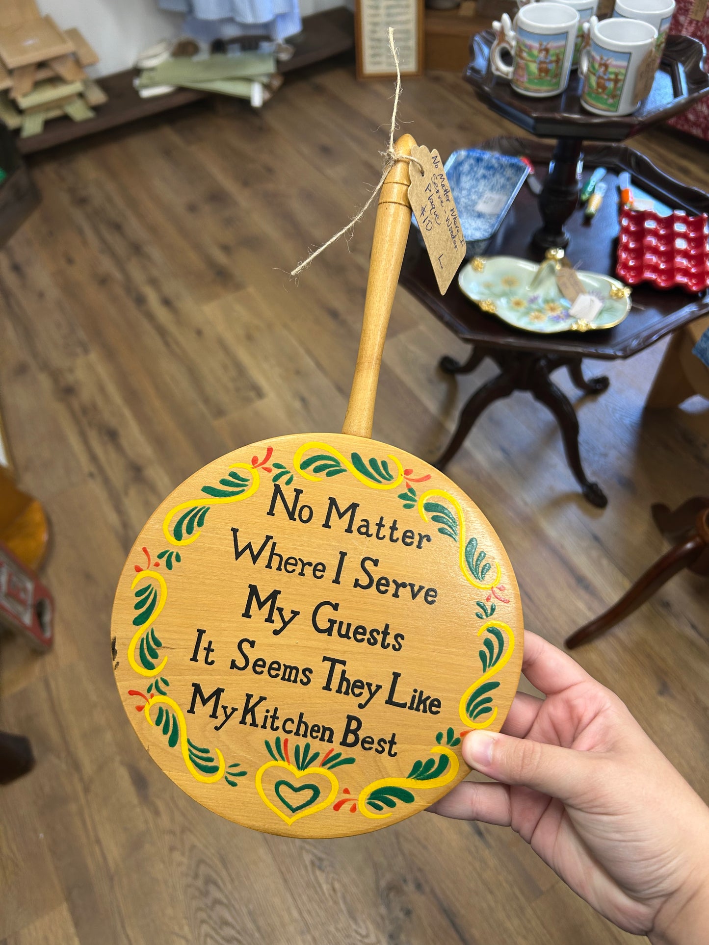 No Matter Where I Serve Wooden Plaque
