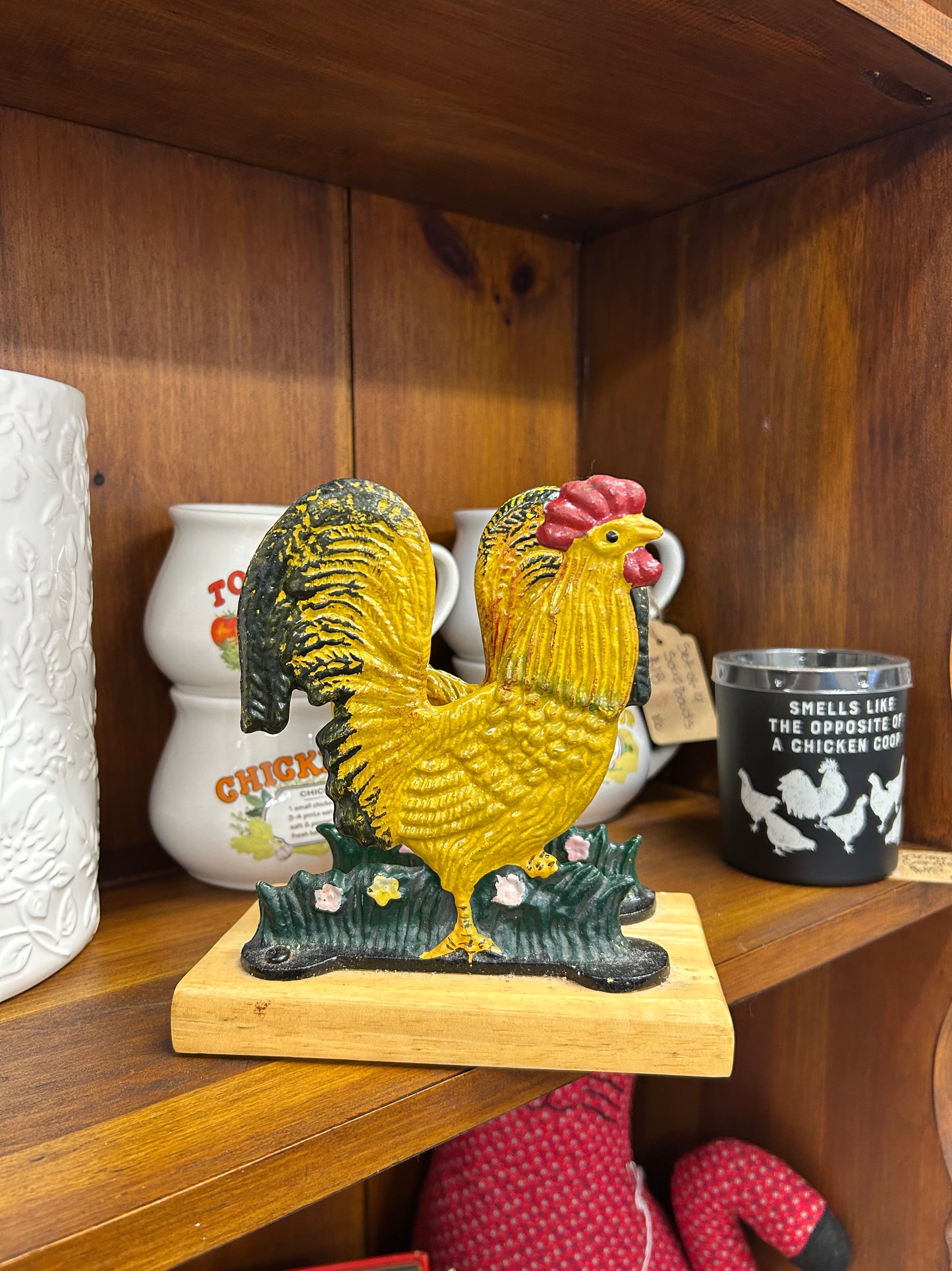 Vintage Metal Chicken Napkin Holder