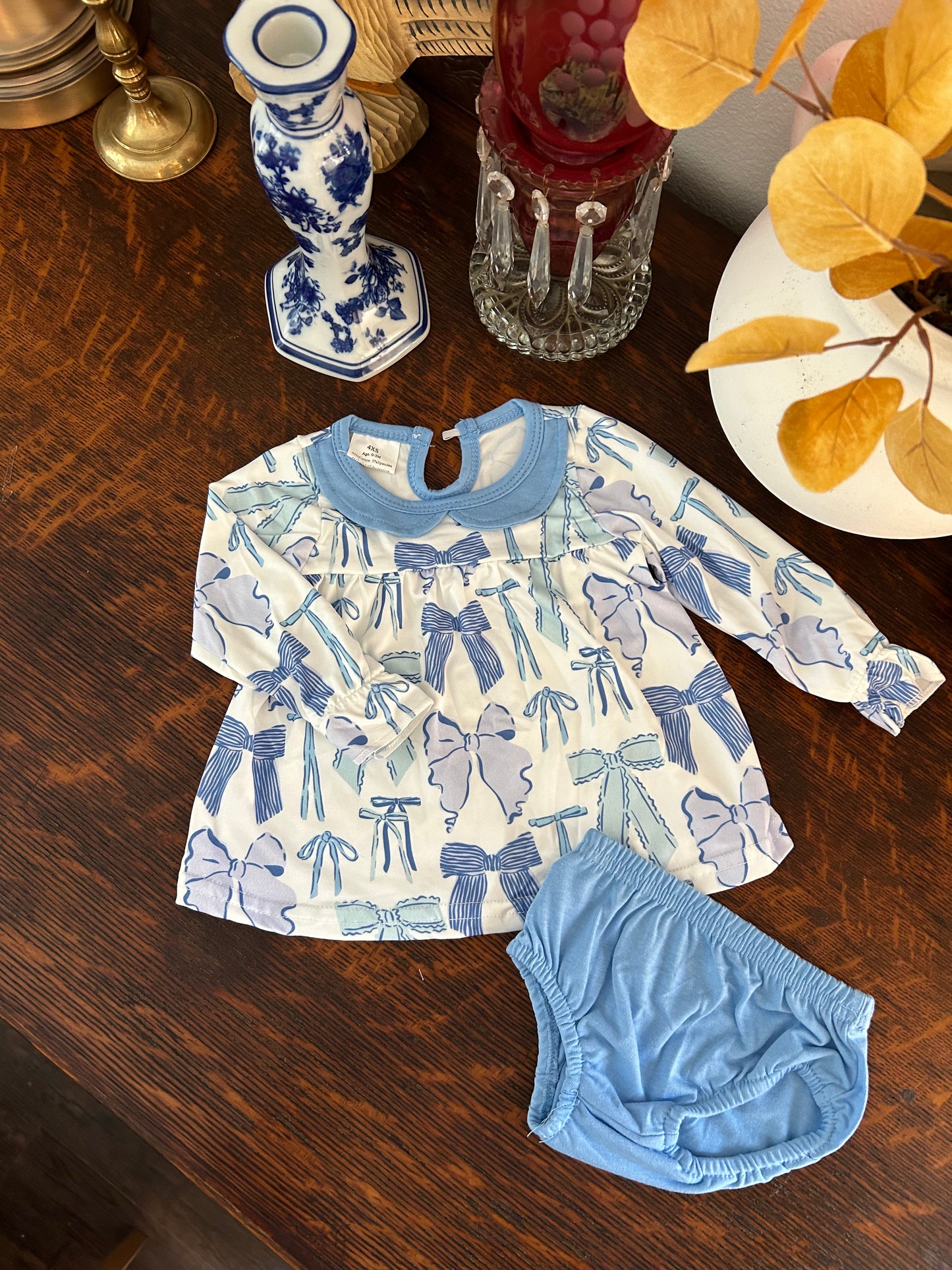 Blue Bow Set