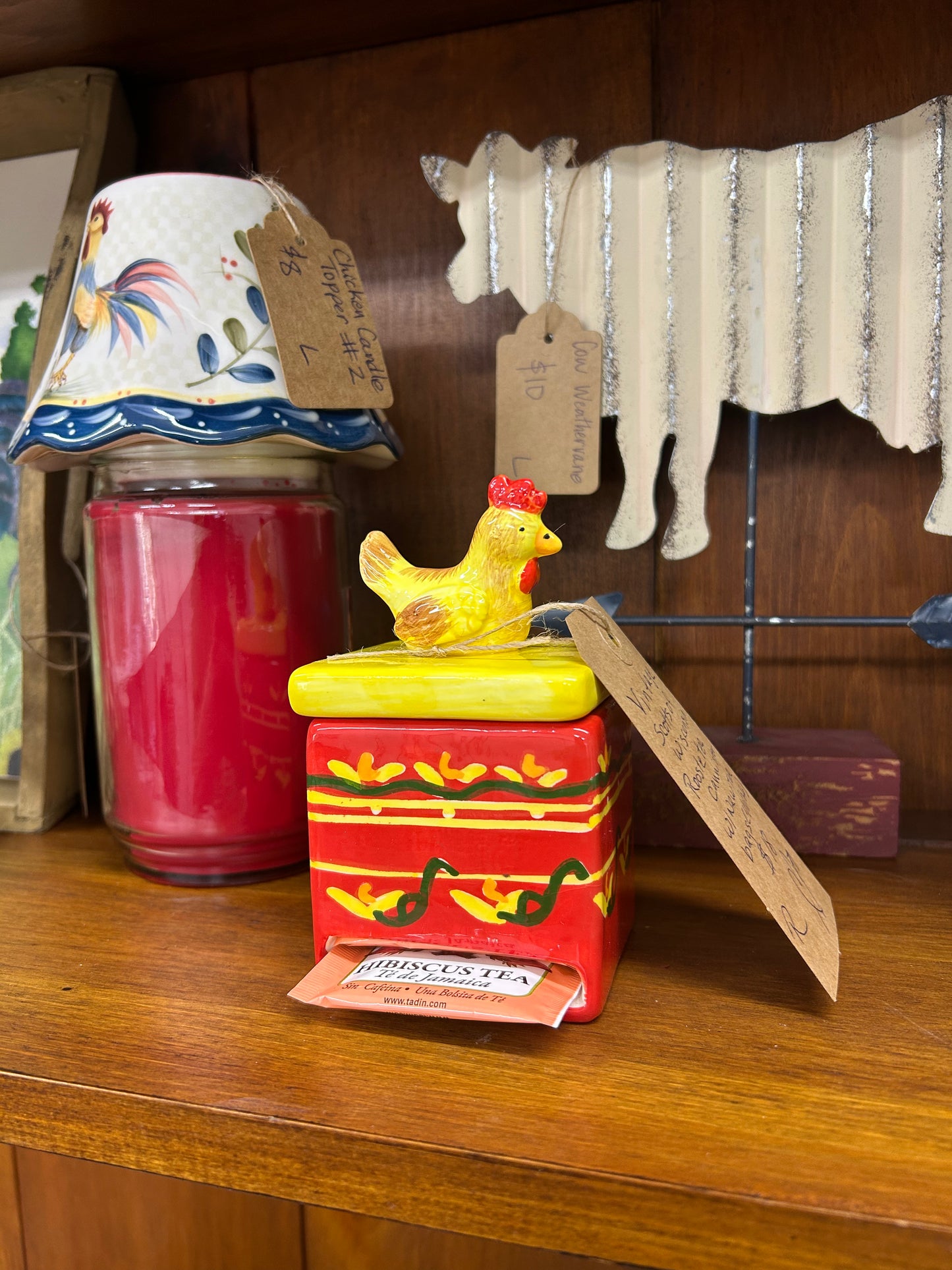 Vintage Scotts of Wisconsin Rooster Tea Cannister