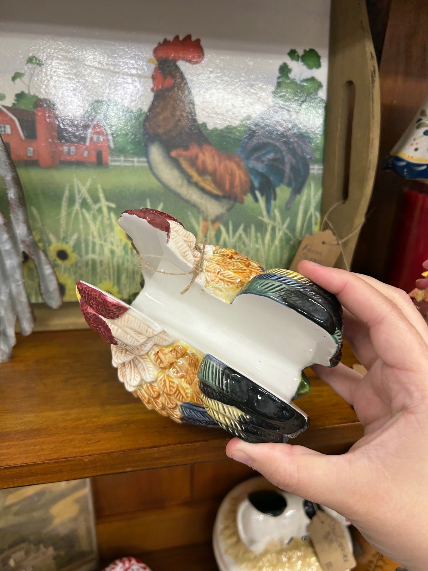 Vintage Chicken Napkin Holder