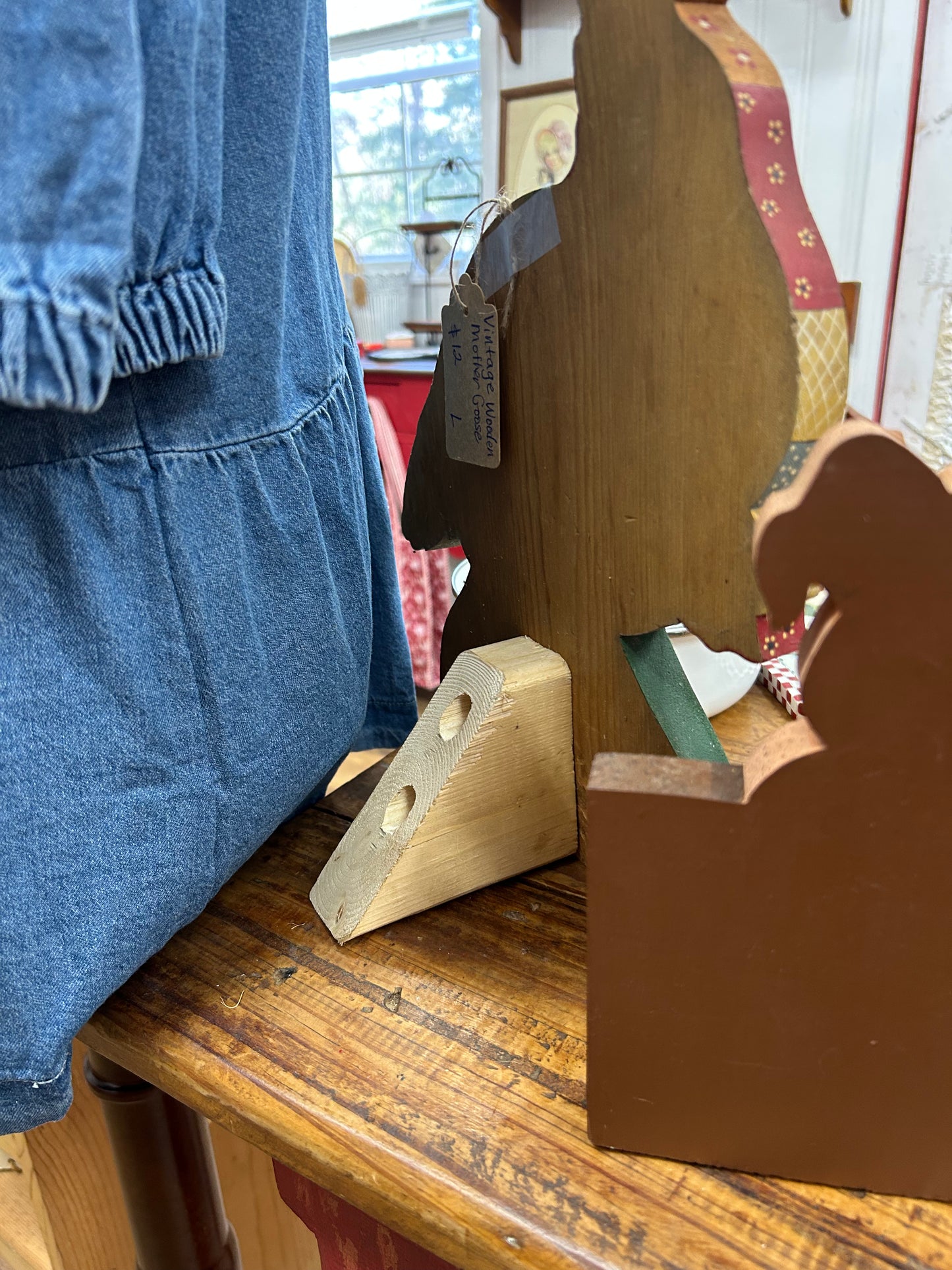 Vintage Wooden Mother Goose