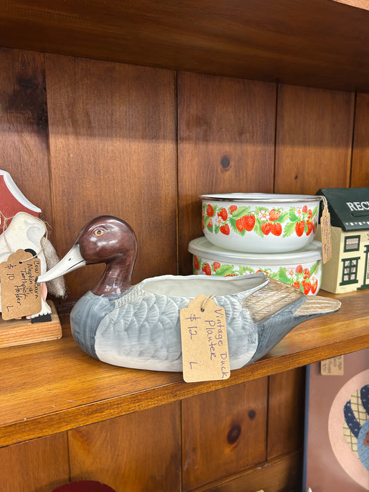Vintage Duck Planter