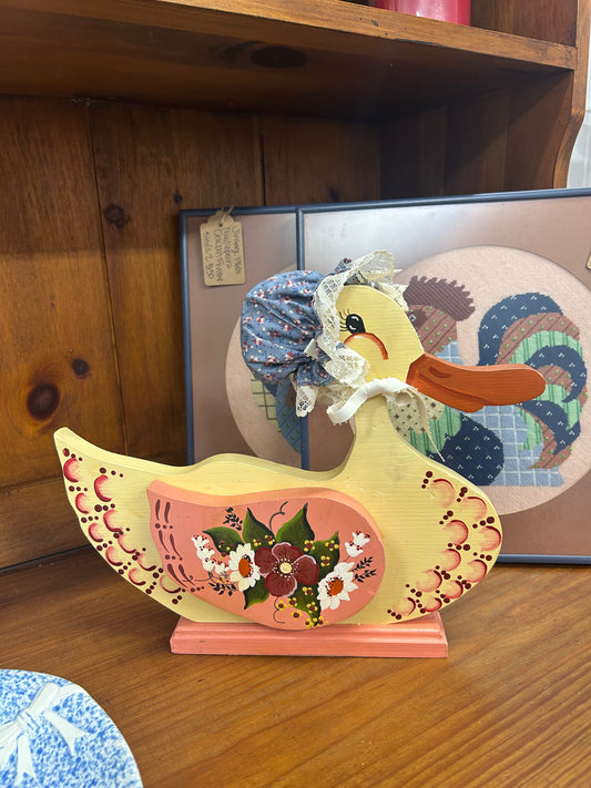 Vintage Wooden Goose