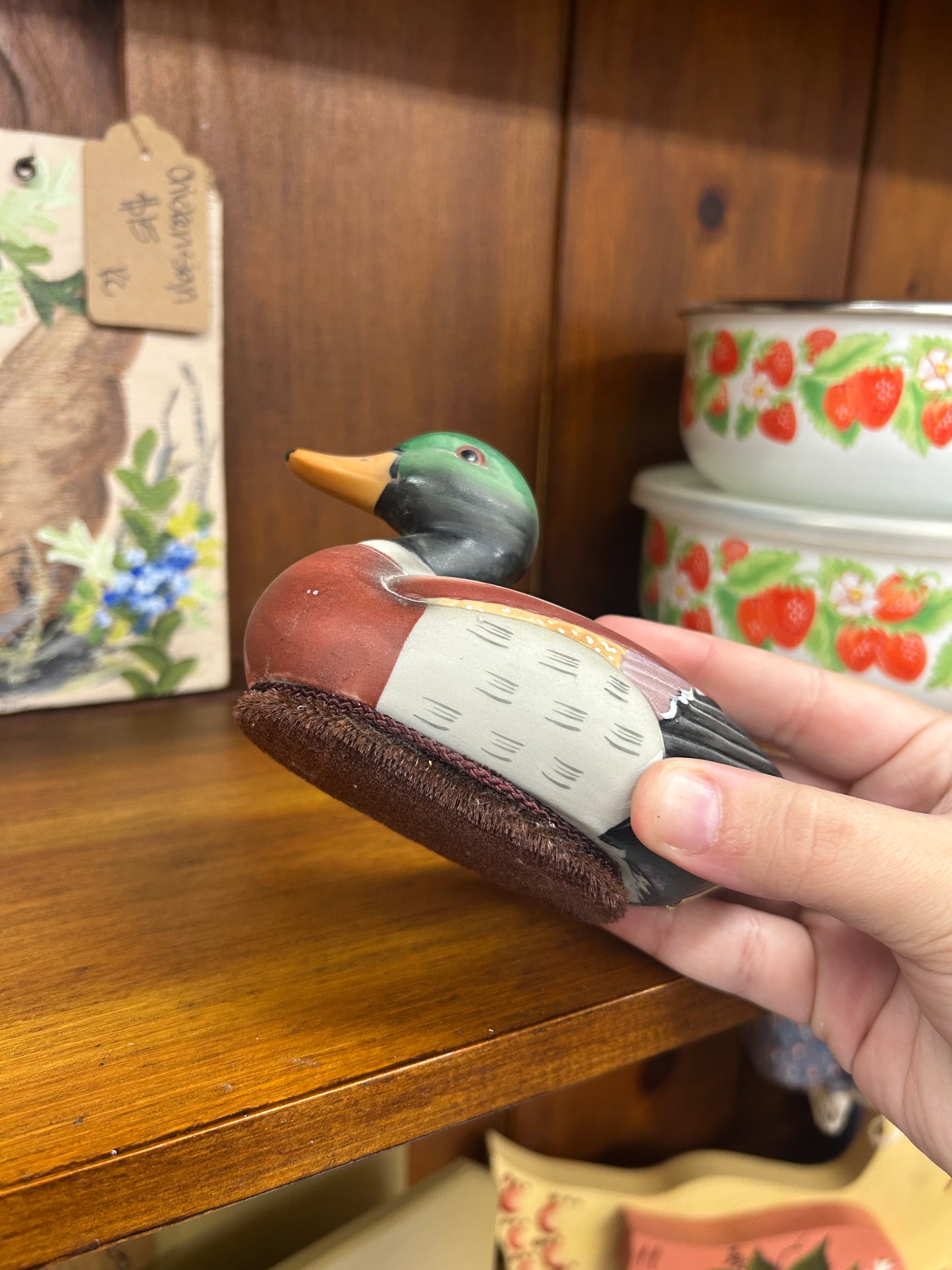1980s Mallard Lint Brush