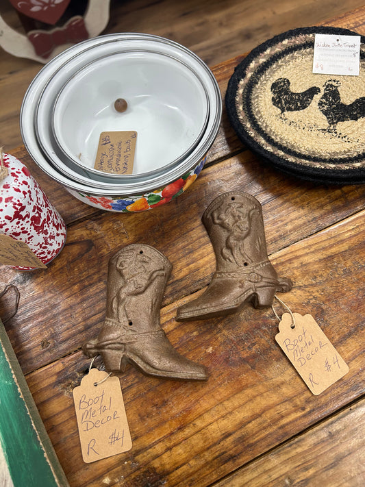 Boot Metal Decor