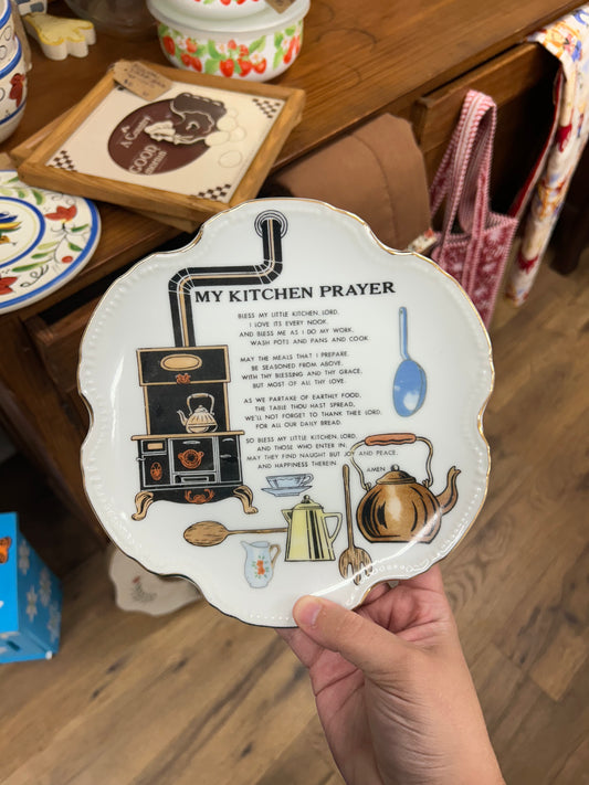 My Kitchen Prayer Wall Plate