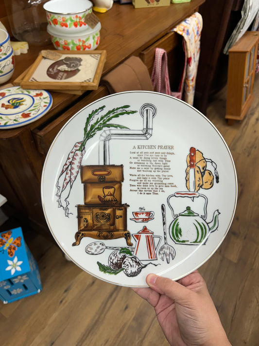 A Kitchen Prayer Wall Plate - Style 2