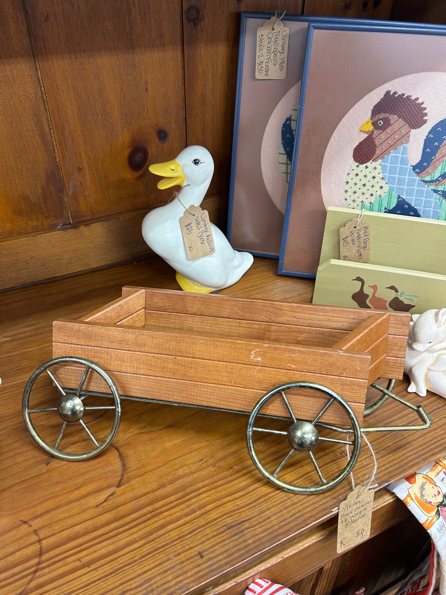 Vintage Home Interiors 3D Wagon Planter