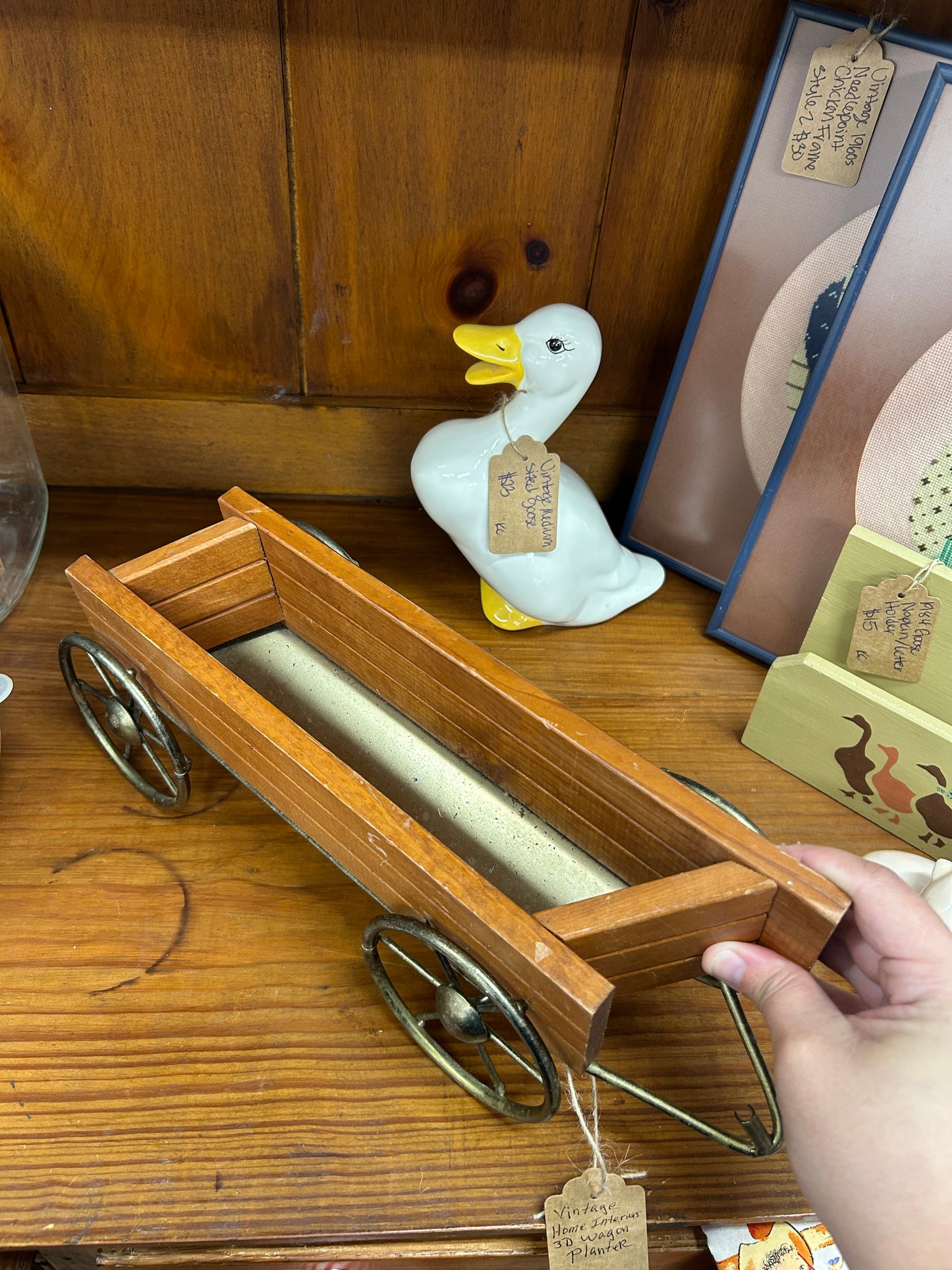 Vintage Home Interiors 3D Wagon Planter