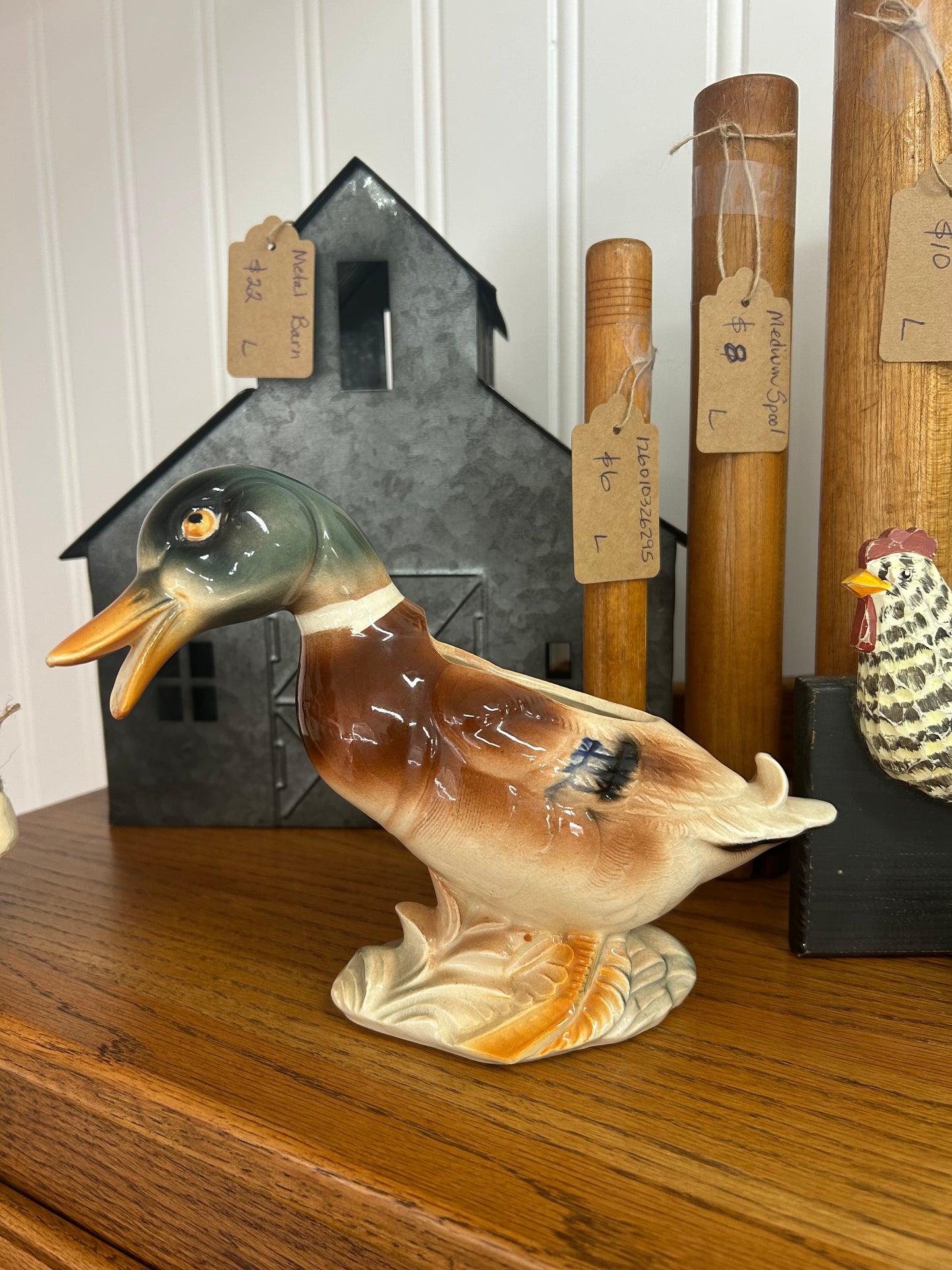 Vintage Mallard Duck Planter