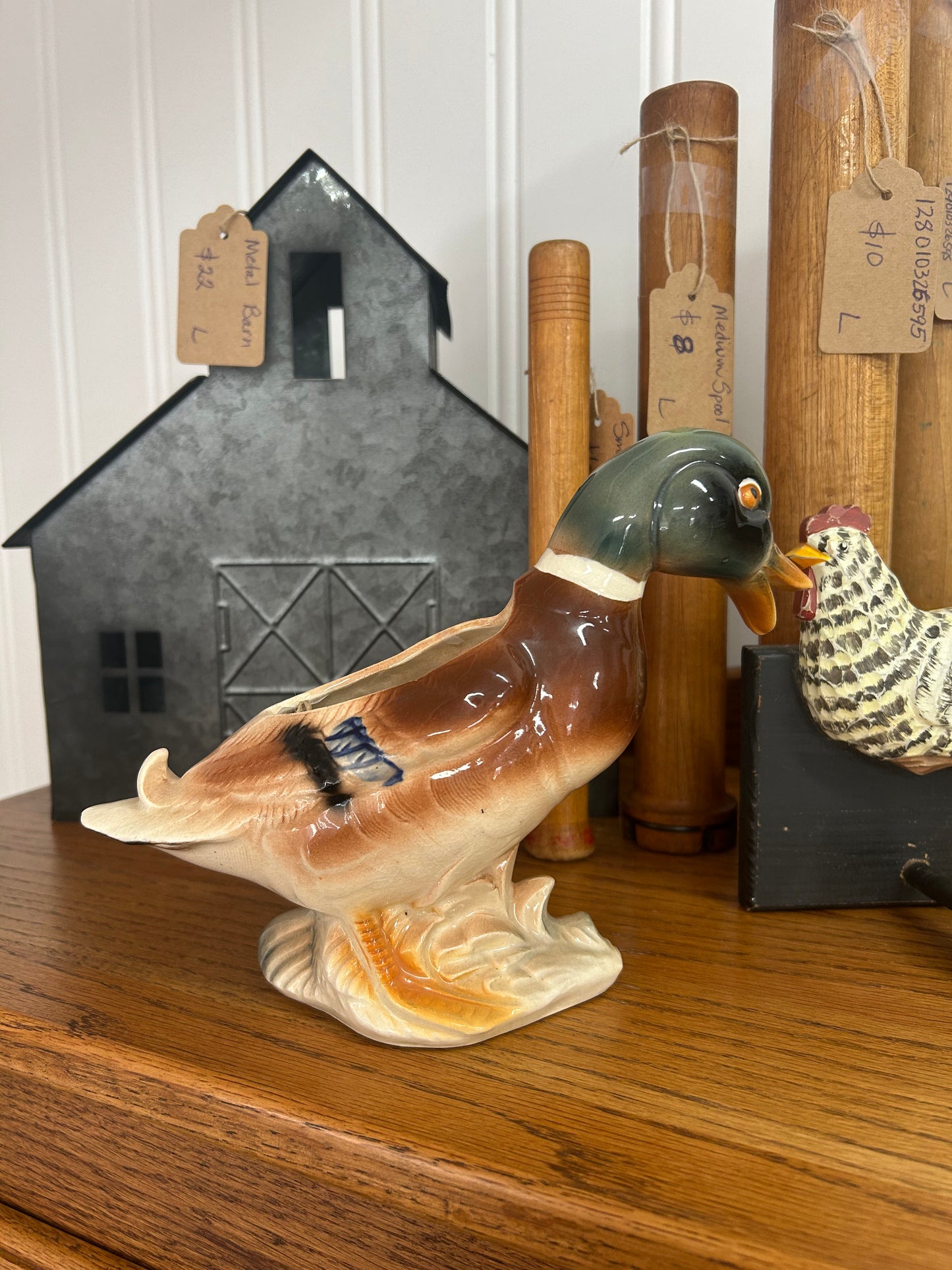 Vintage Mallard Duck Planter