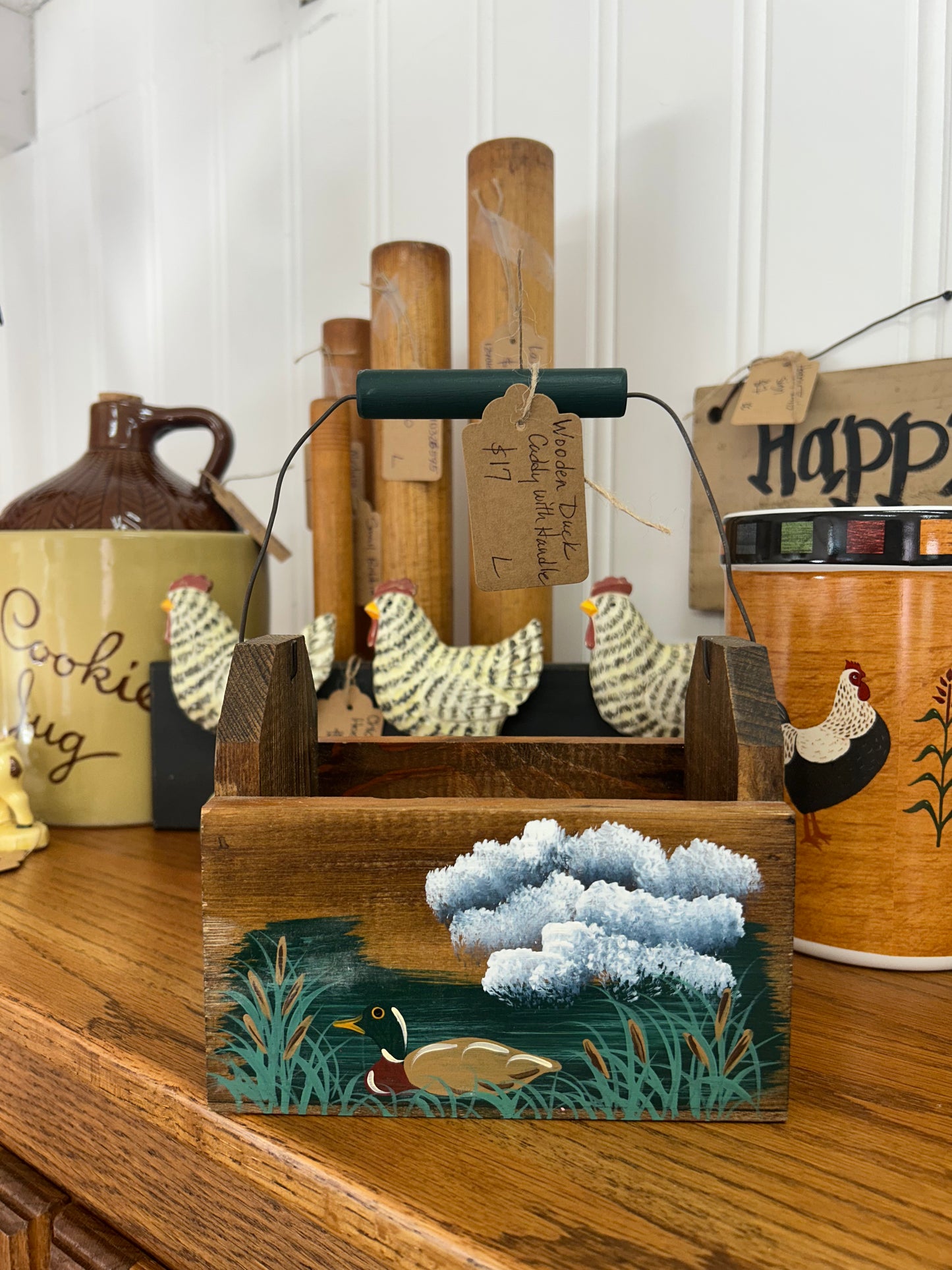 Wooden Duck Caddy With Handle