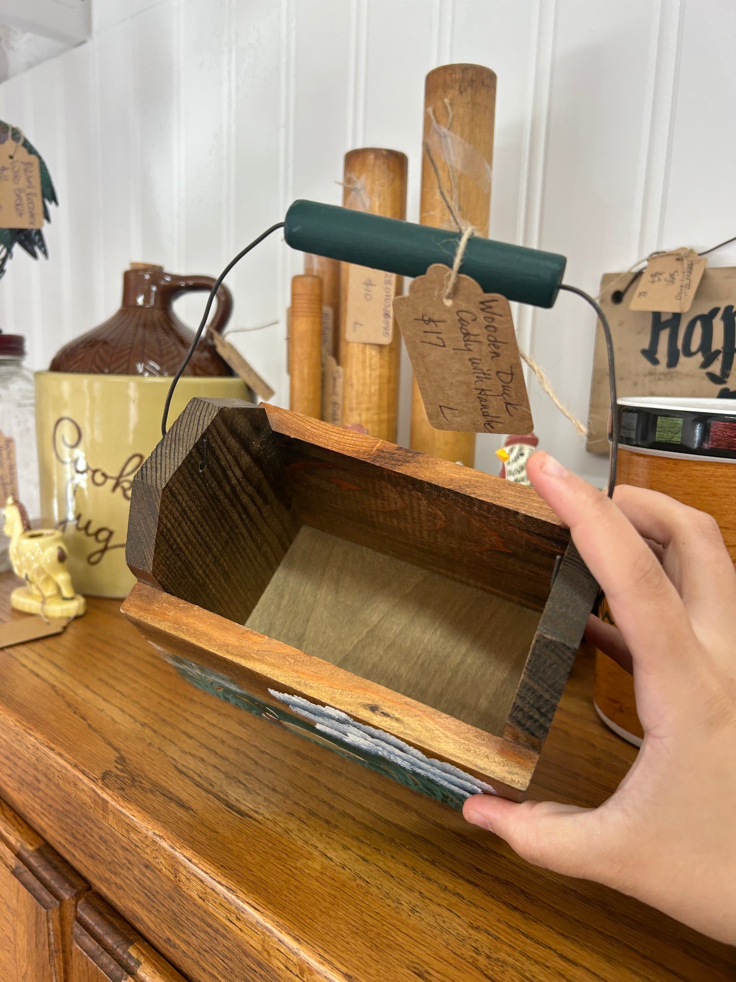 Wooden Duck Caddy With Handle