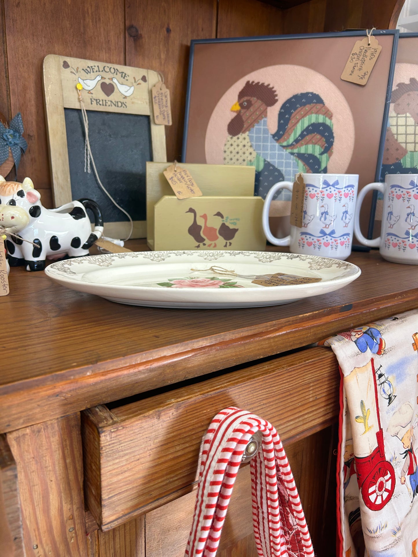 Vintage “American Rose” Platter