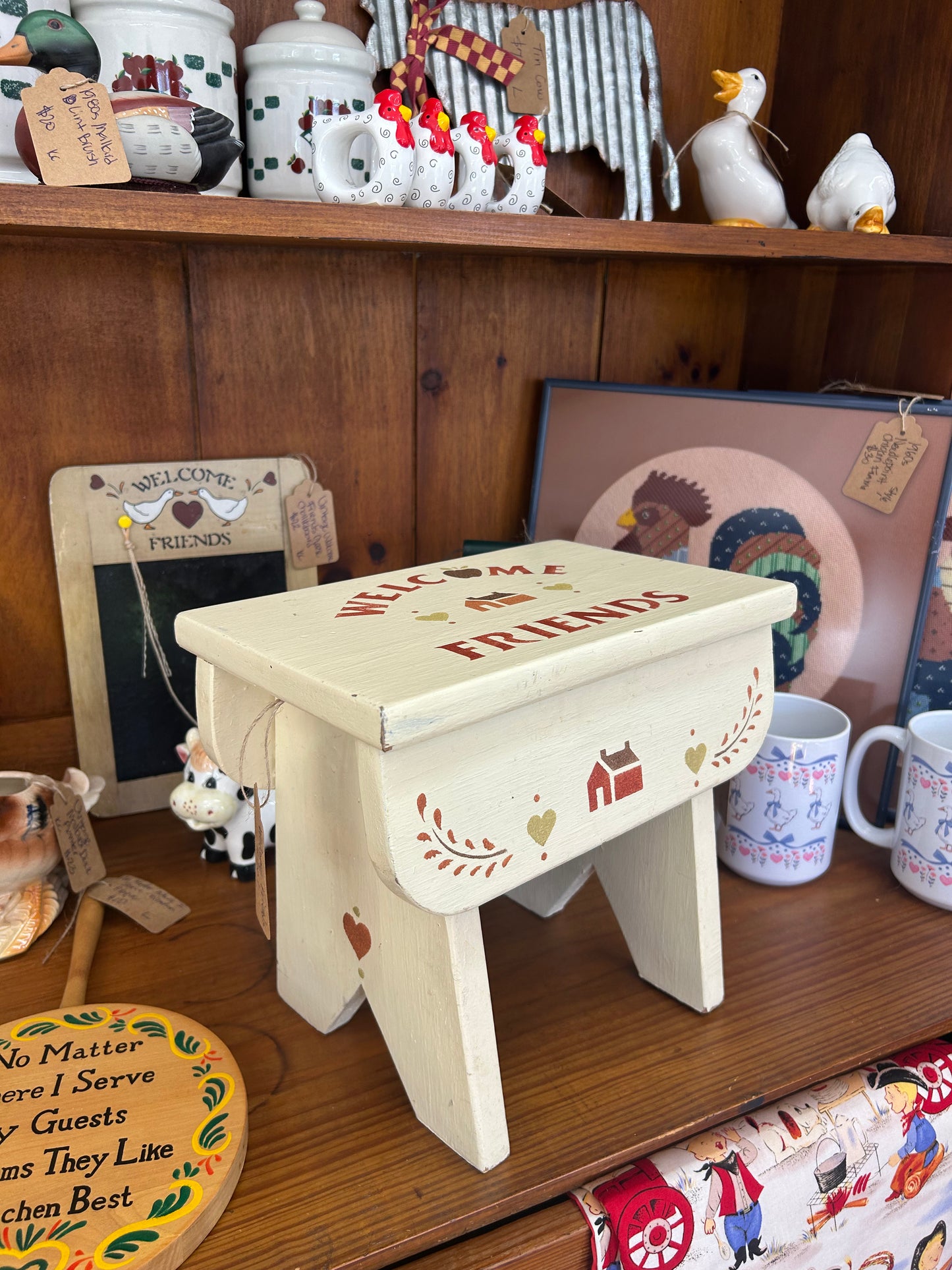 Welcome Friends Stool