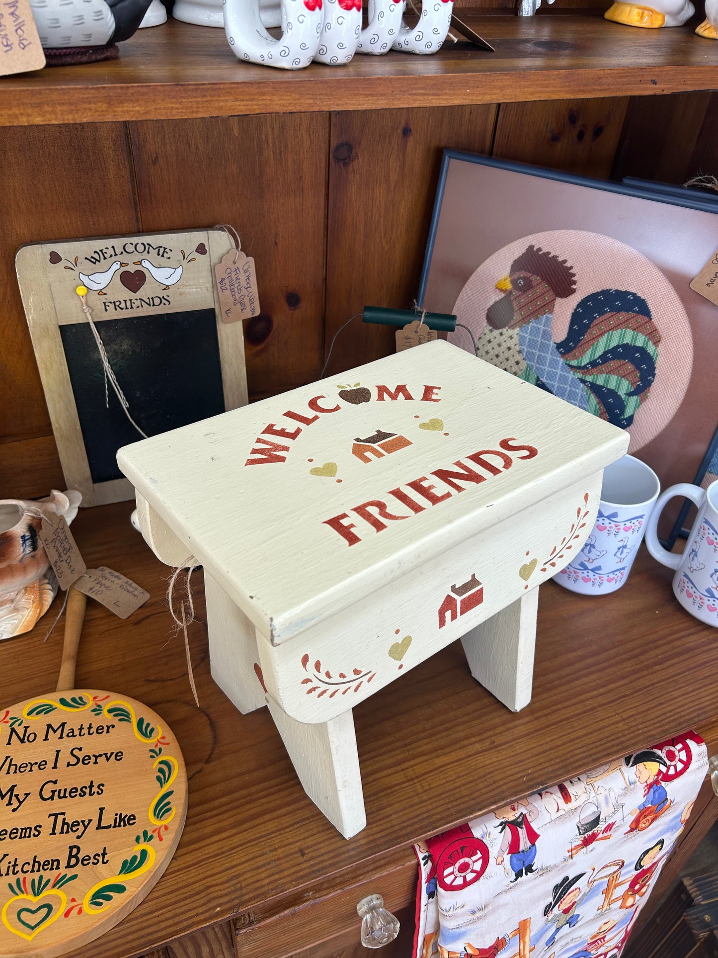 Welcome Friends Stool