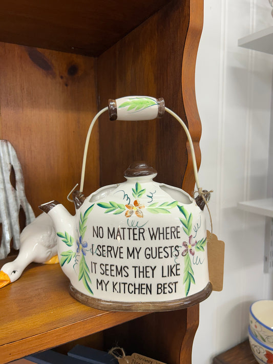 Vintage Like My Kitchen Teapot Wall Decor