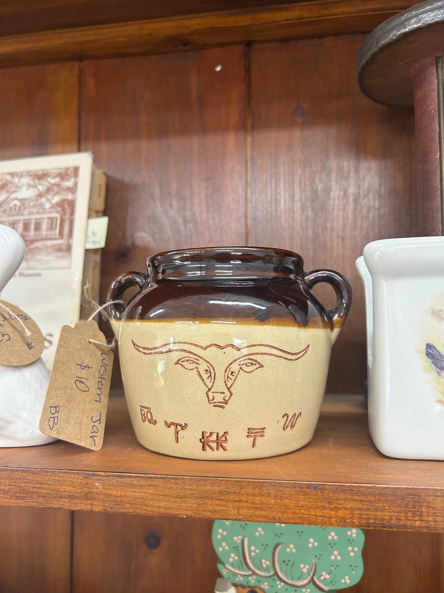 Vintage Monmouth Pottery Crock