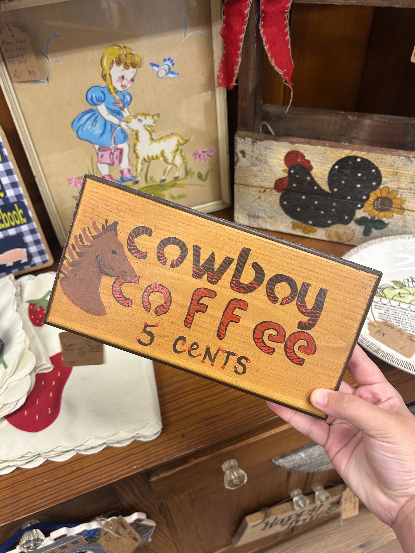 Cowboy Coffee Sign
