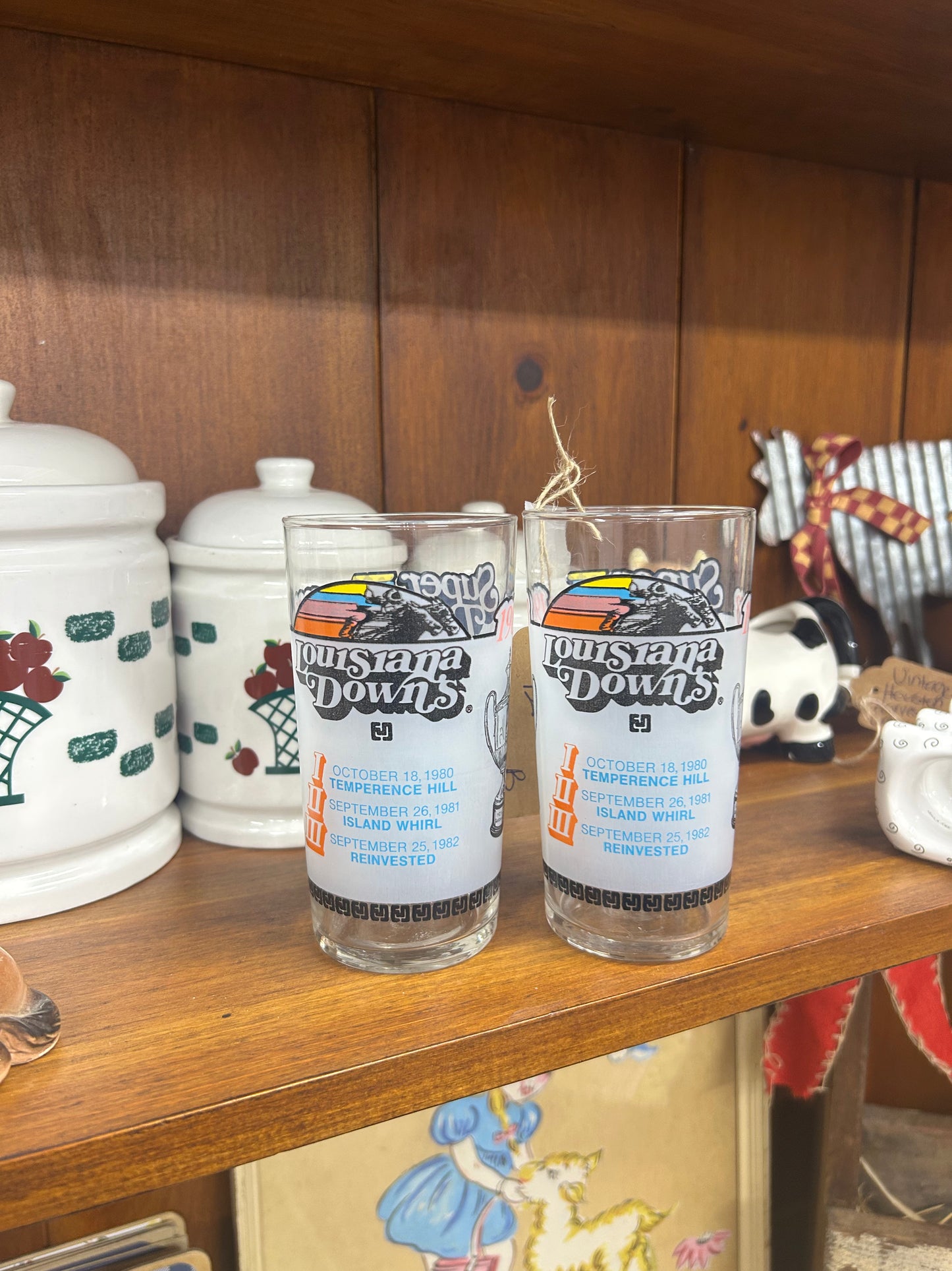 Vintage 1983 Super Derby Glasses - Set Of 2