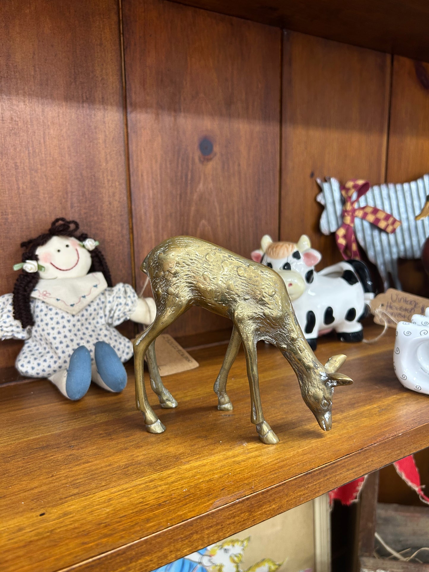Vintage Brass Deer