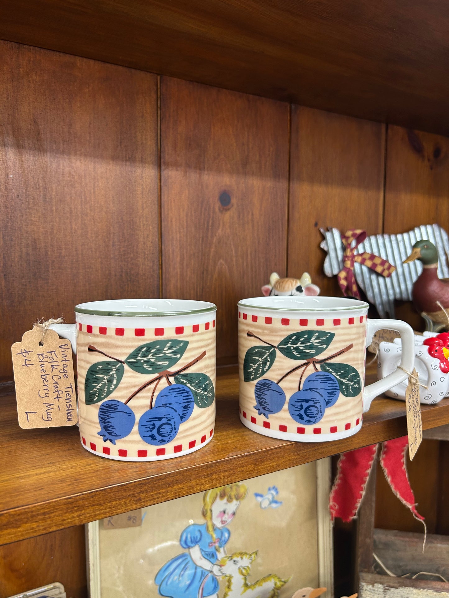 Vintage Blueberry Mug