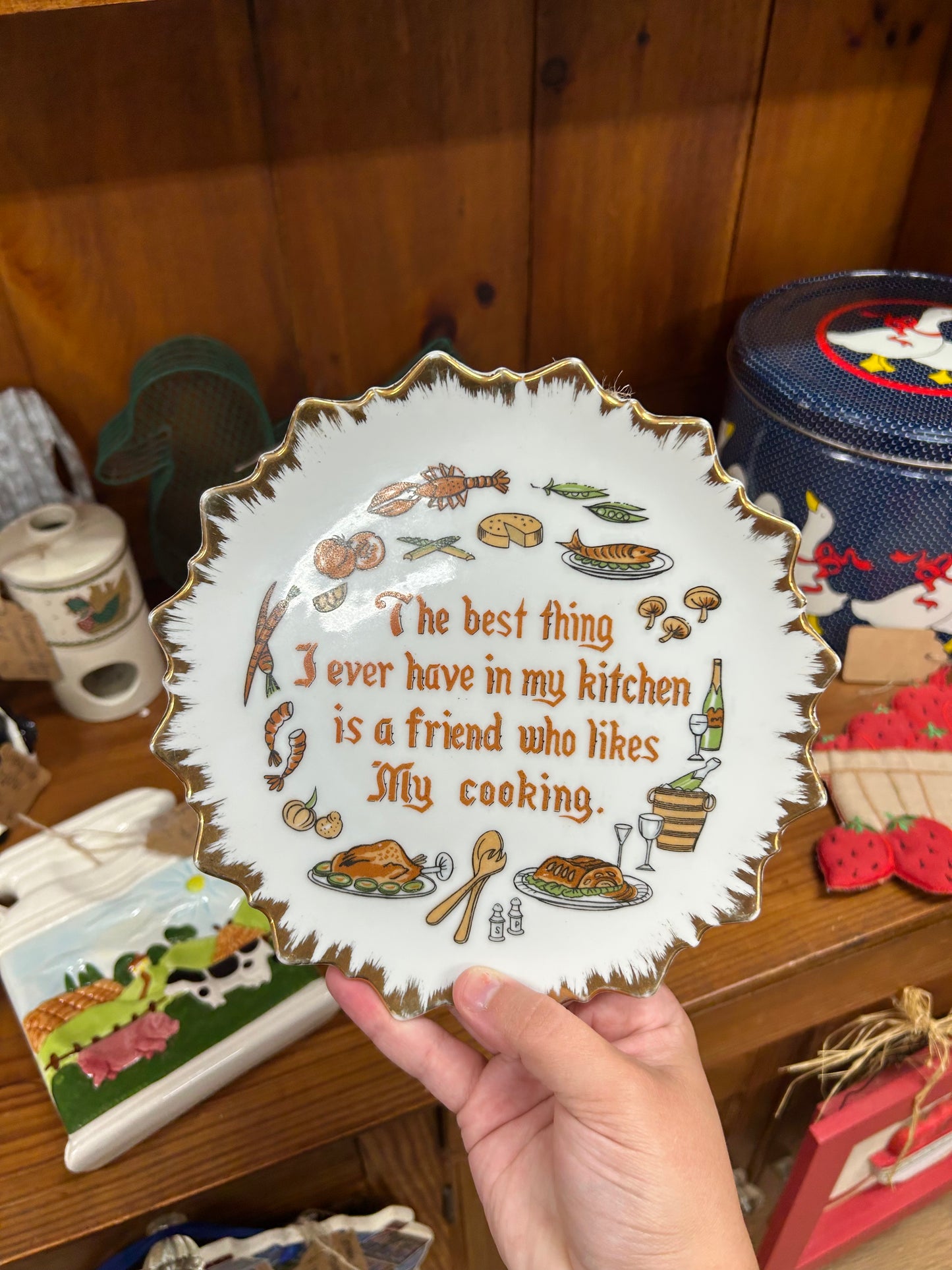 Vintage “My Cooking” Kitchen Plate