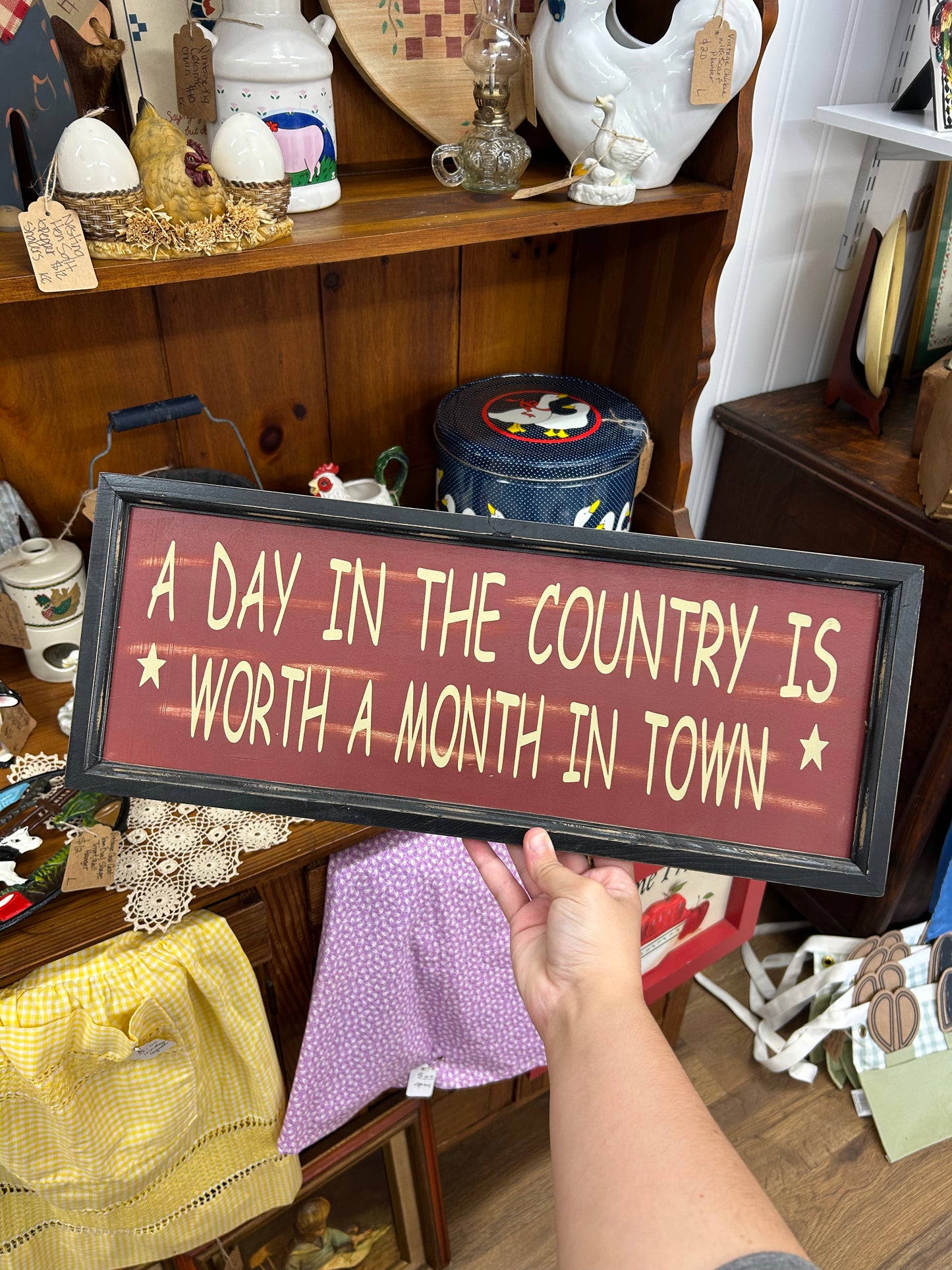 A Day In The Country Sign