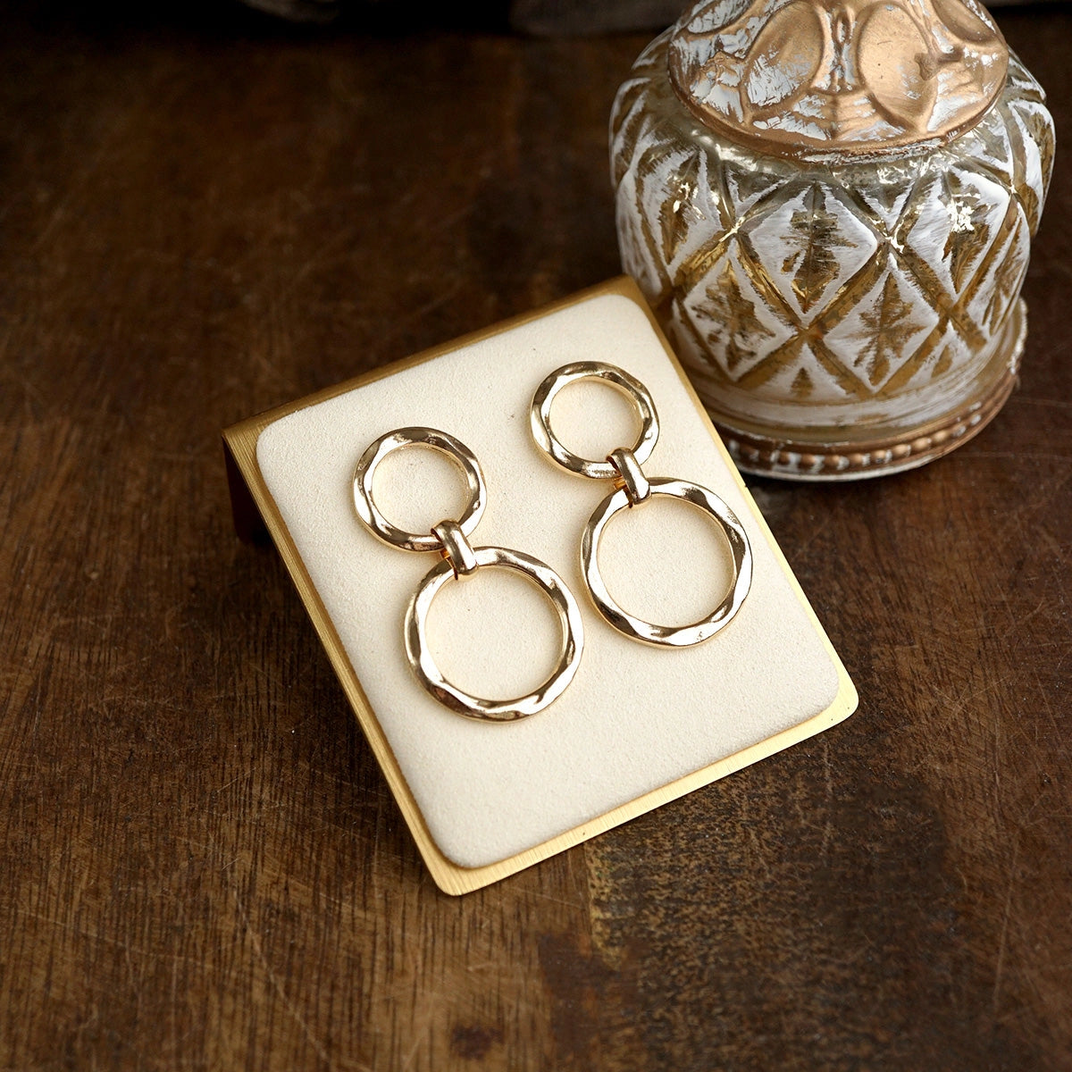 Gold Double Hoop Earrings