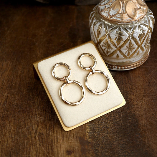 Gold Double Hoop Earrings